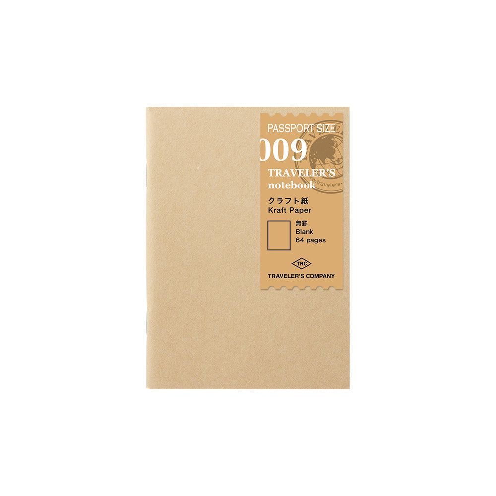 Traveler's Notebook Company - Passport Size Refill Kraft paper (009)