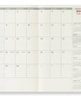Travelers Notebook - 2026 Kalender, Monthly regular size