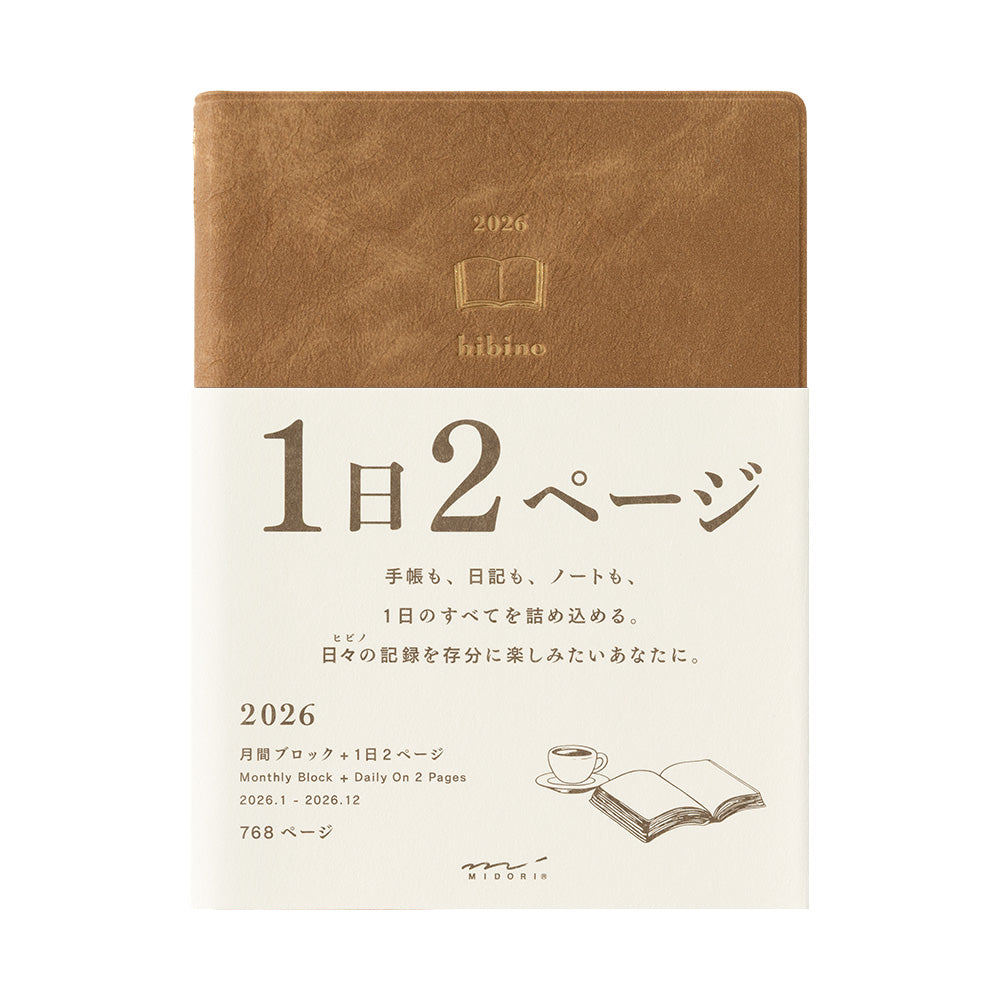 Midori - Kalender 2026 Hibino A6