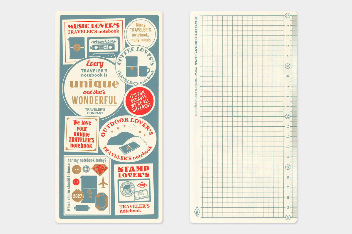 Travelers Notebook - Underlay plastic Sheet 2027