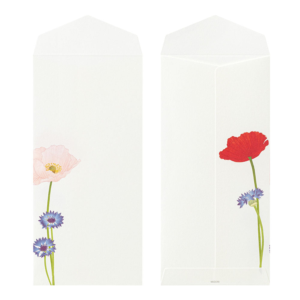 Midori - Seasonal Paper Briefumschlag Edition Frühling - Poppy