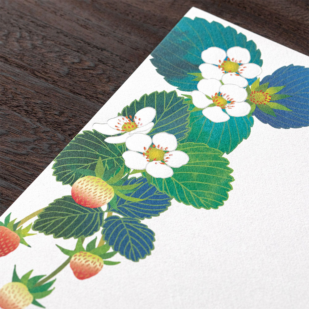 Midori - Seasonal Paper Briefpapier Edition Spring - Erdbeere