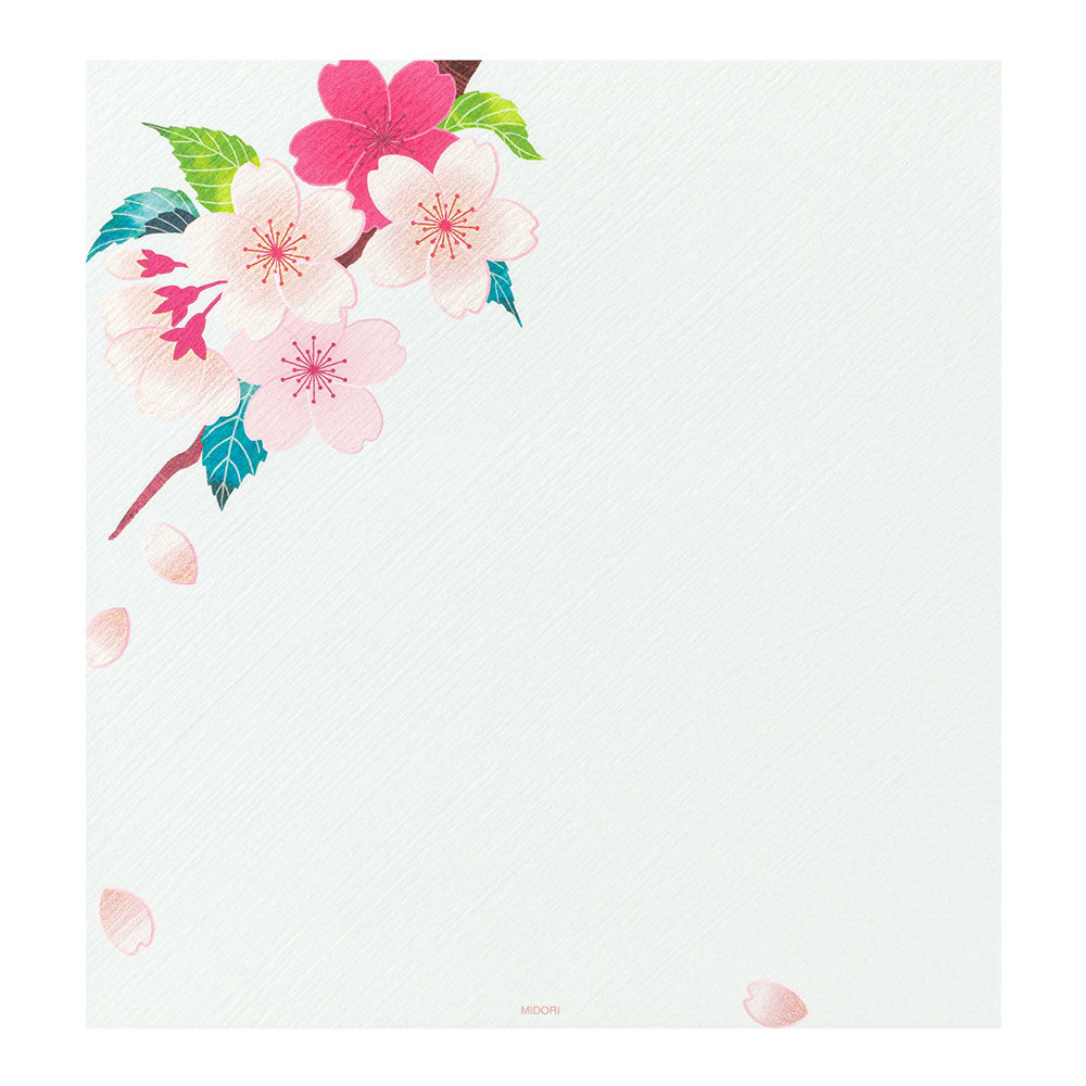 Midori - Seasonal Paper Briefpapier Edition Spring - Cherry Blossom