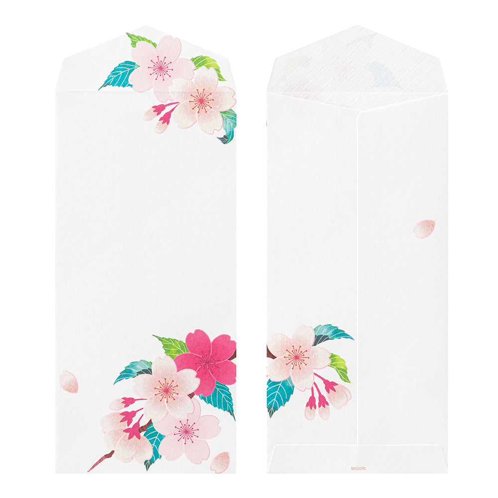 Midori - Seasonal Paper Briefumschlag Edition Frühling - Cherry Blossom