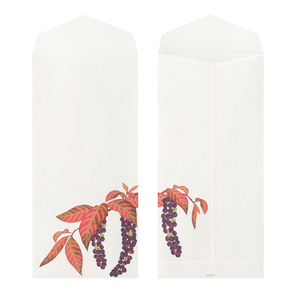 Midori - Seasonal Paper Briefumschlag Edition Autumn 26 - Autumn Fruits