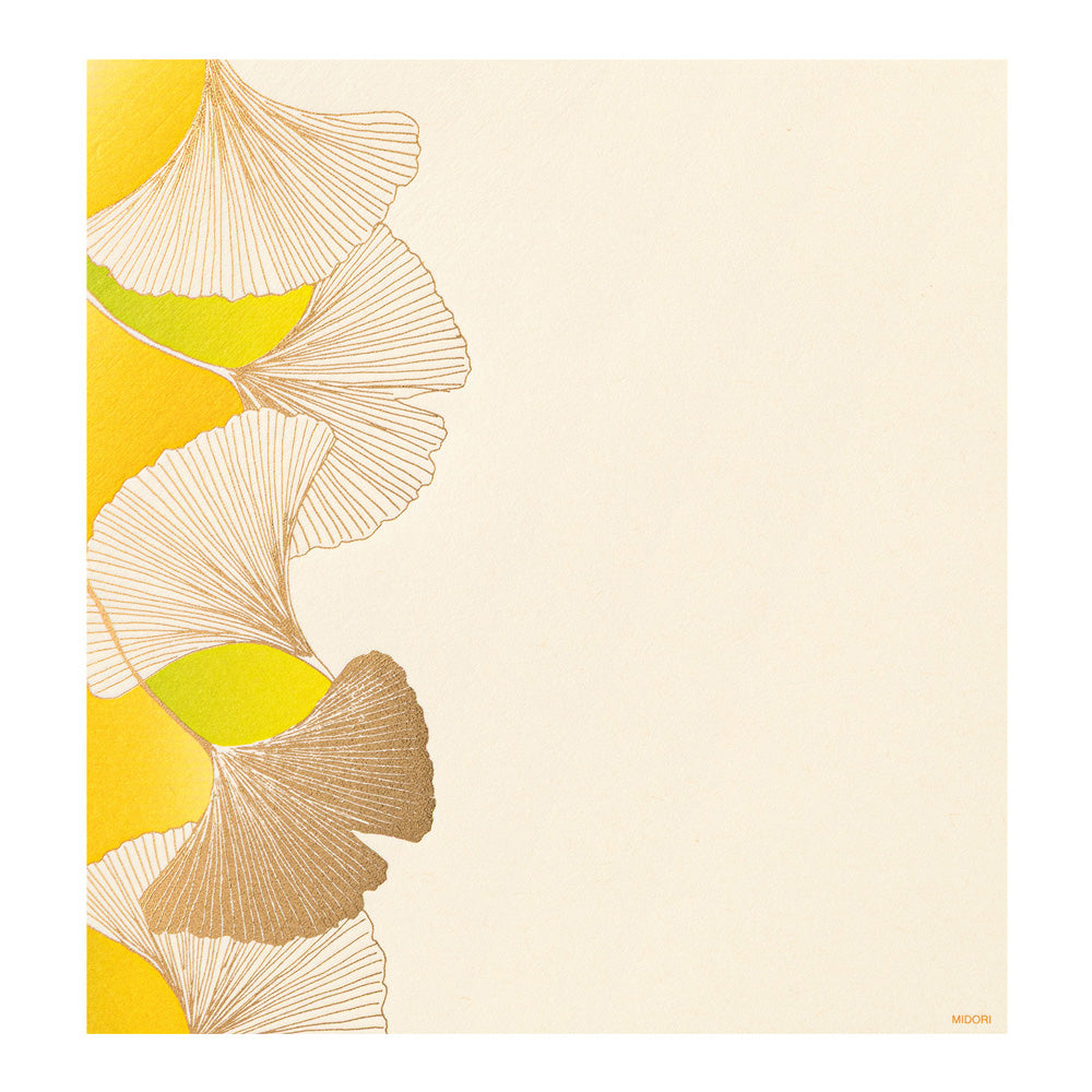 Midori - Seasonal Paper Briefpapier Edition Autumn 26 - Ginkgo