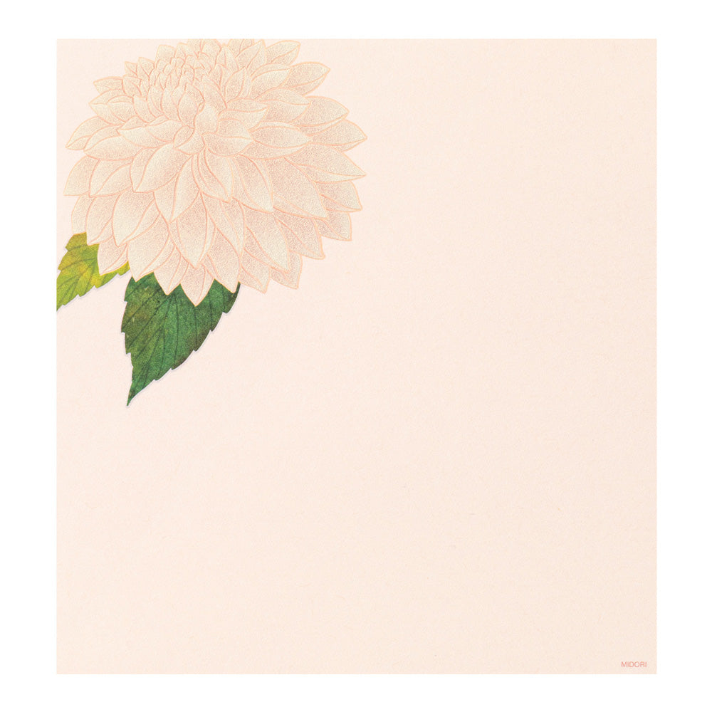 Midori - Seasonal Paper Briefpapier Edition Autumn 26 - Dahlia