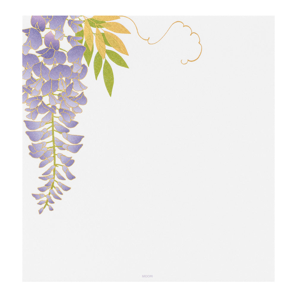 Midori - Seasonal Paper Briefpapier Edition Spring - Wisteria