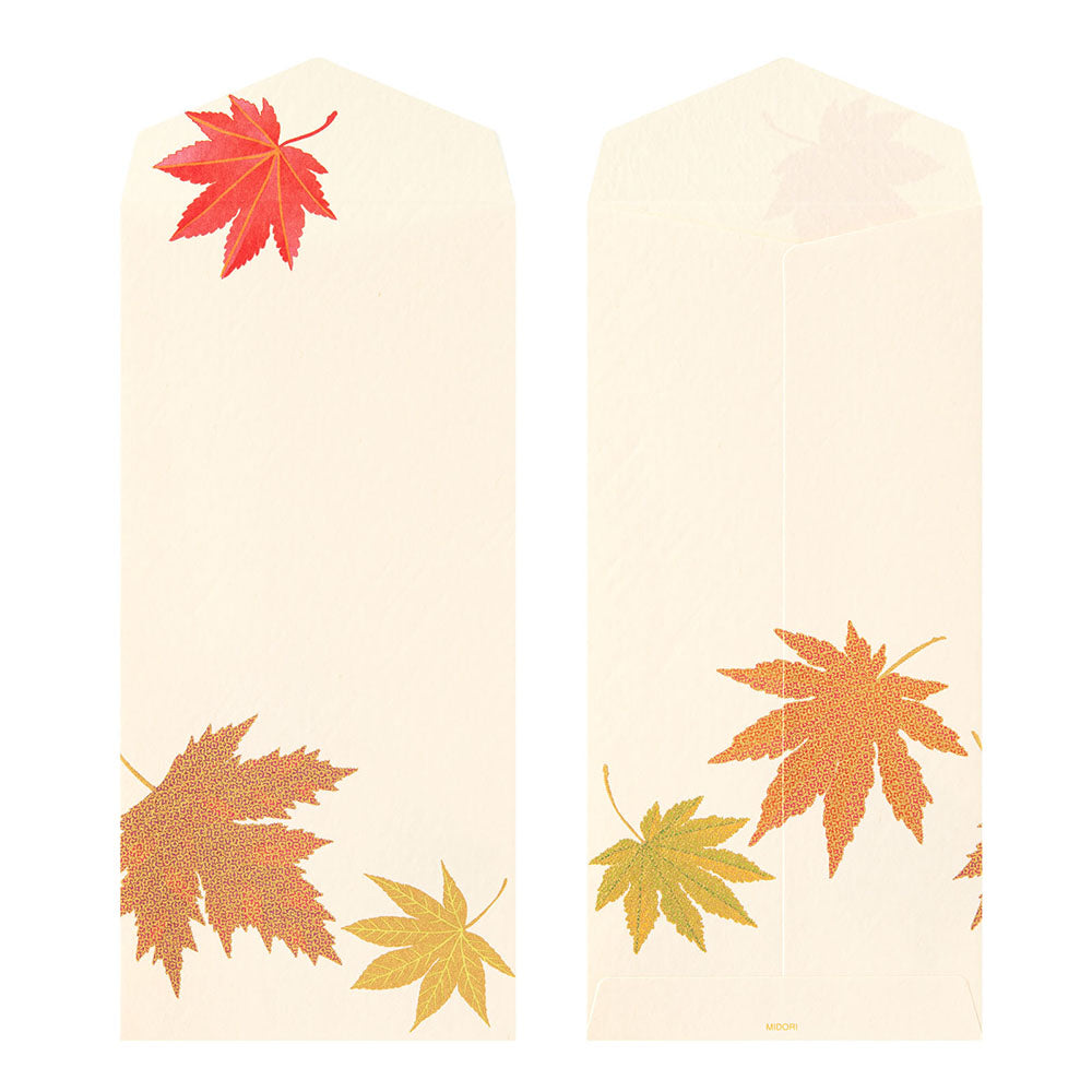 Midori - Seasonal Paper Briefumschlag Edition Herbst - Blätter