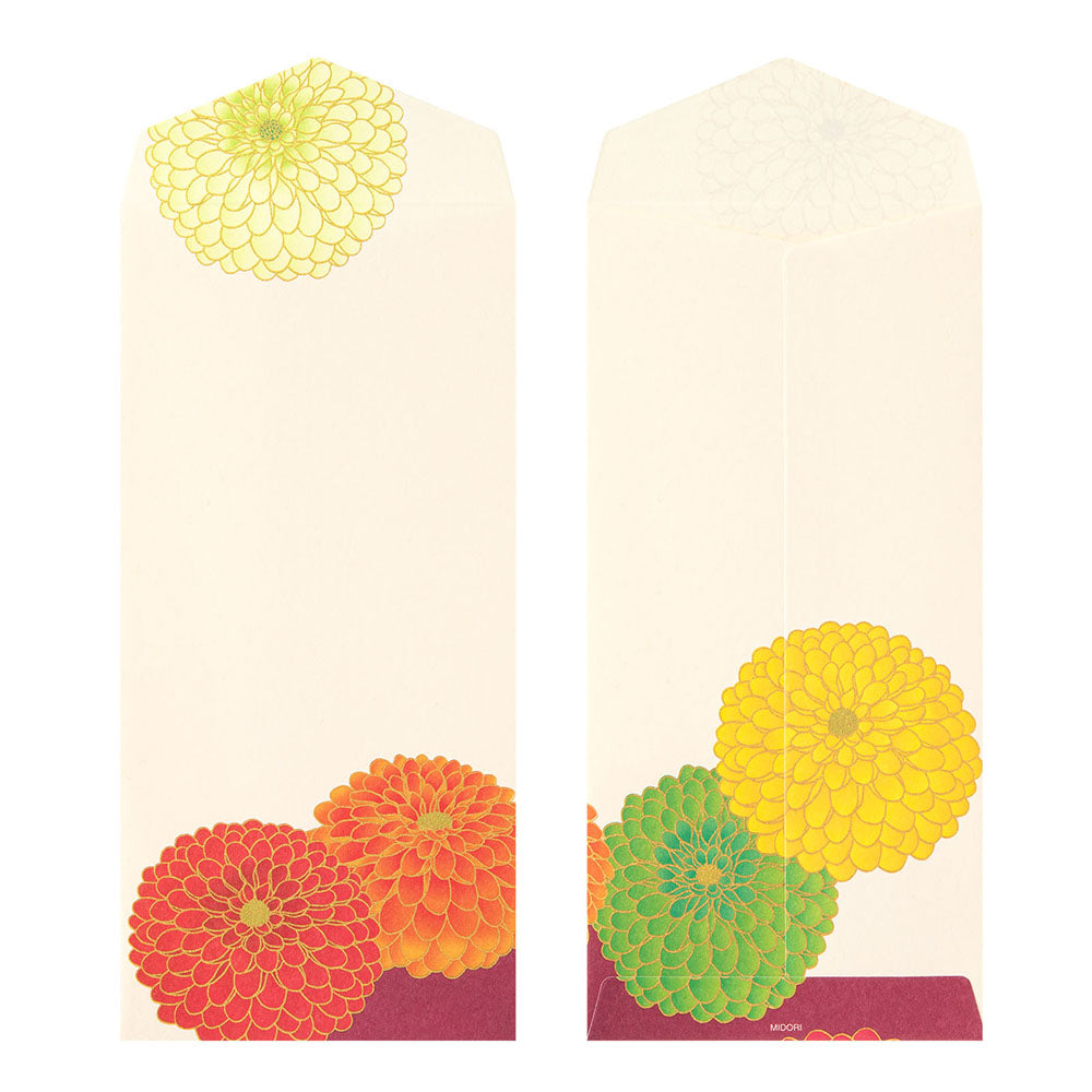 Midori - Seasonal Paper Briefumschlag Edition Herbst - Chrysantheme