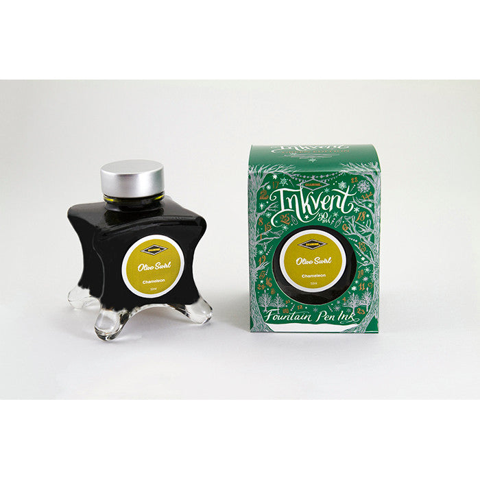 Diamine Green Inkvent - Olive Swirl