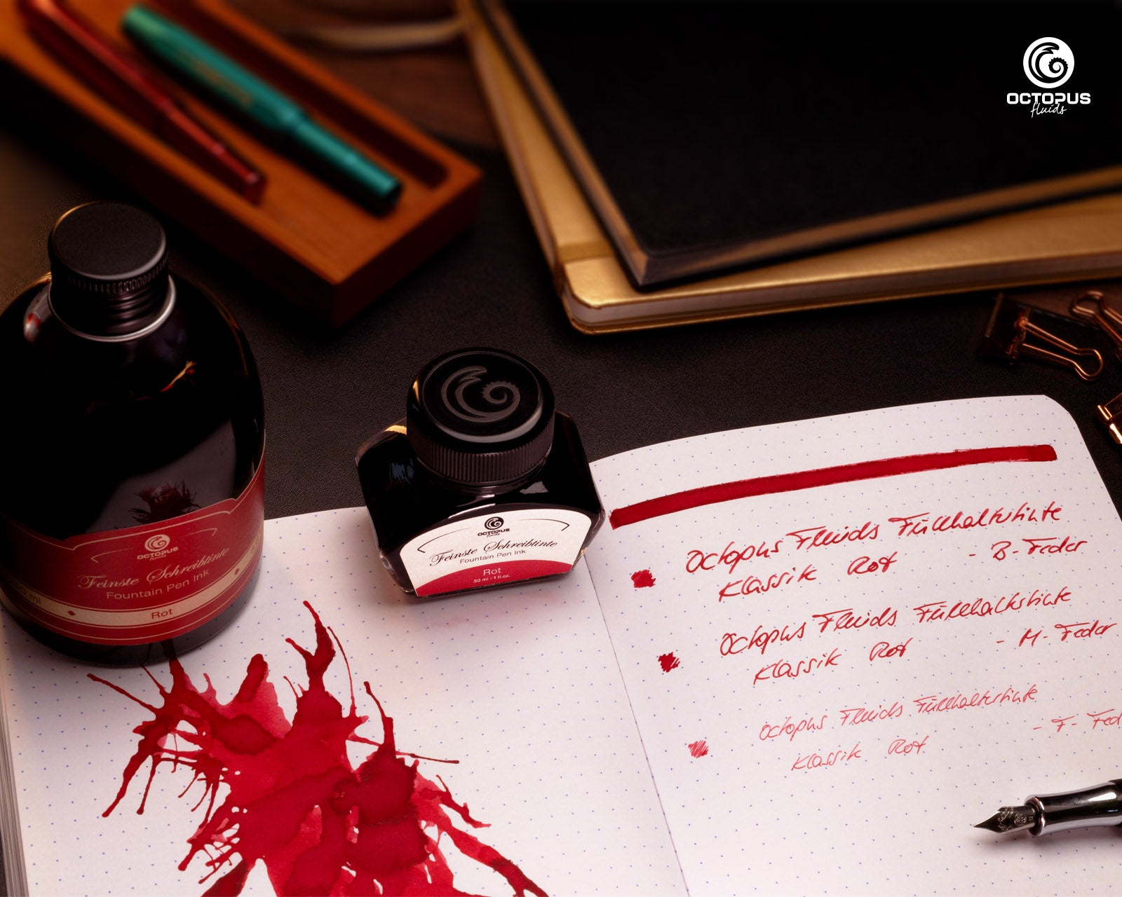 Octopus Tinte Rot