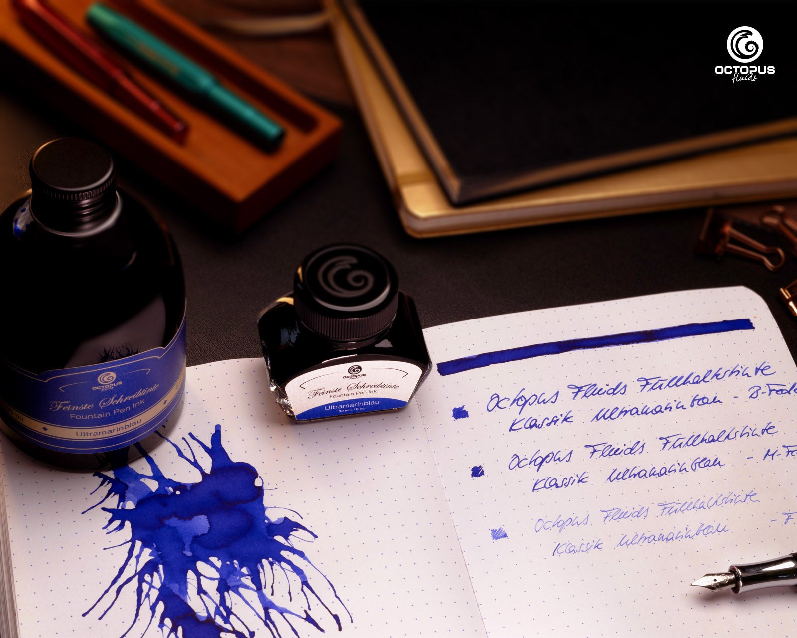 Octopus Tinte Ultramarinblau