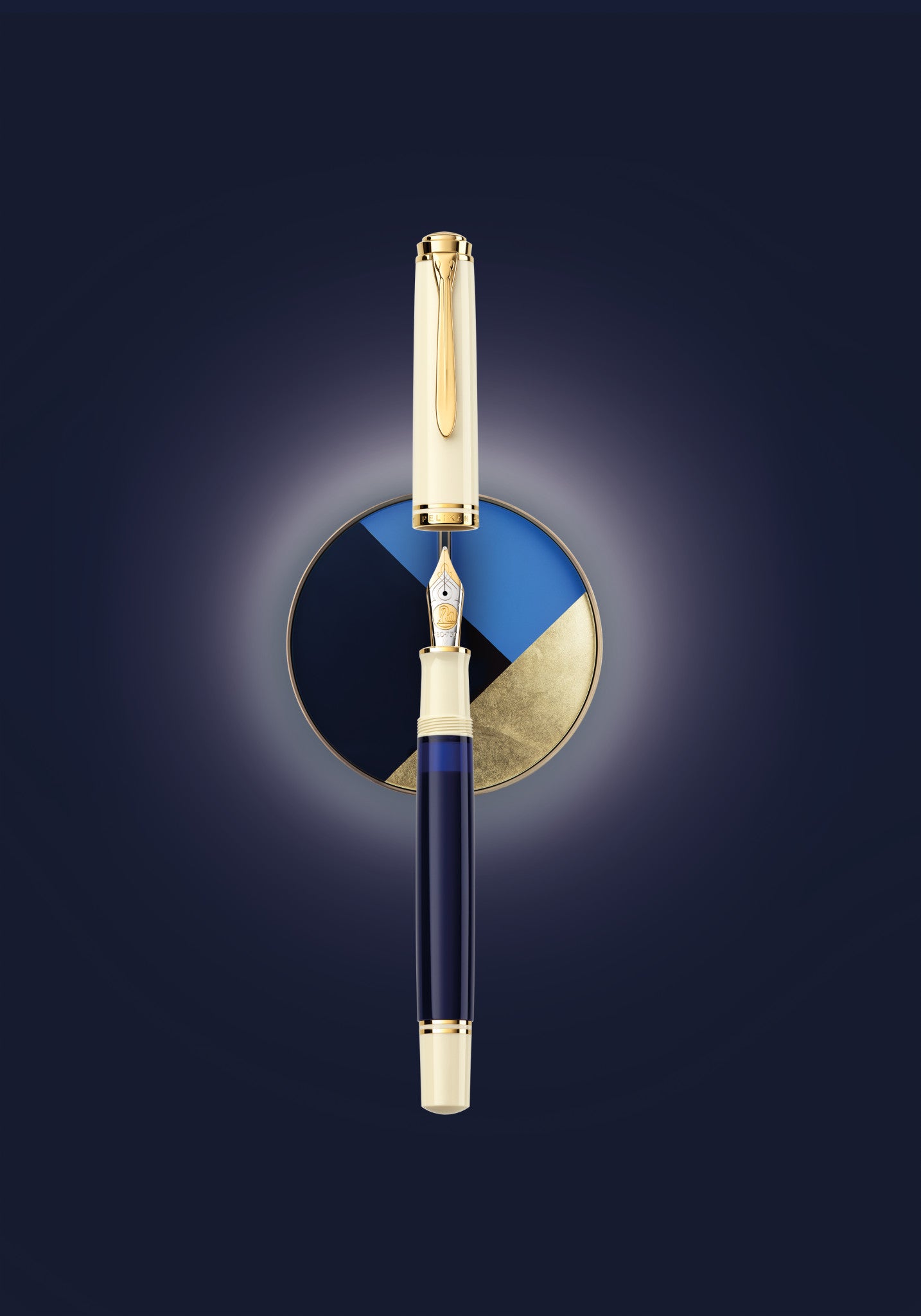 Pelikan fountain pen Souverän M800 Cream Blue