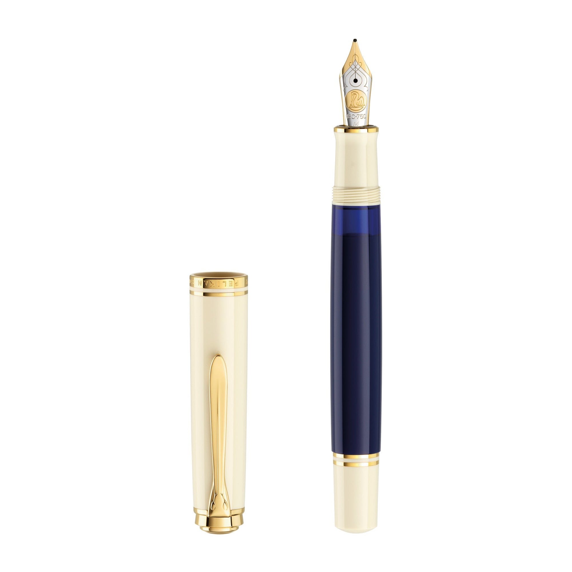 Pelikan fountain pen Souverän M800 Cream Blue