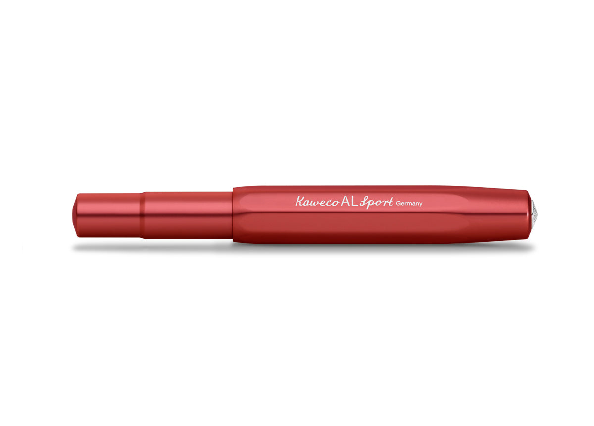 Kaweco Aluminium Füllhalter dunkelrot, geschlossen