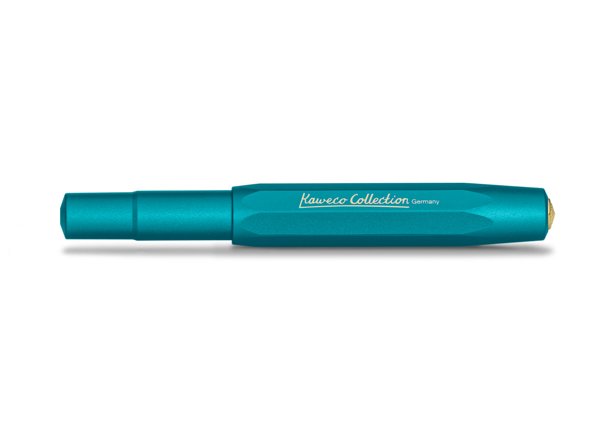Geschlossener Kaweco Fülhalter in Iguana blau