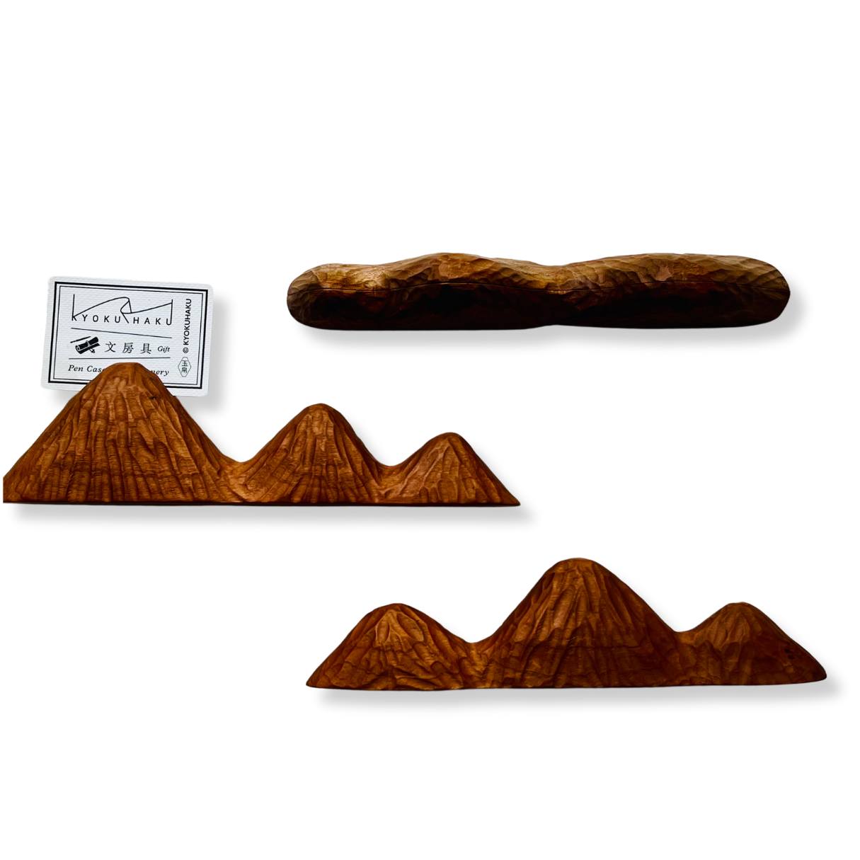 Kyoku Haku pen rest made of cherry wood