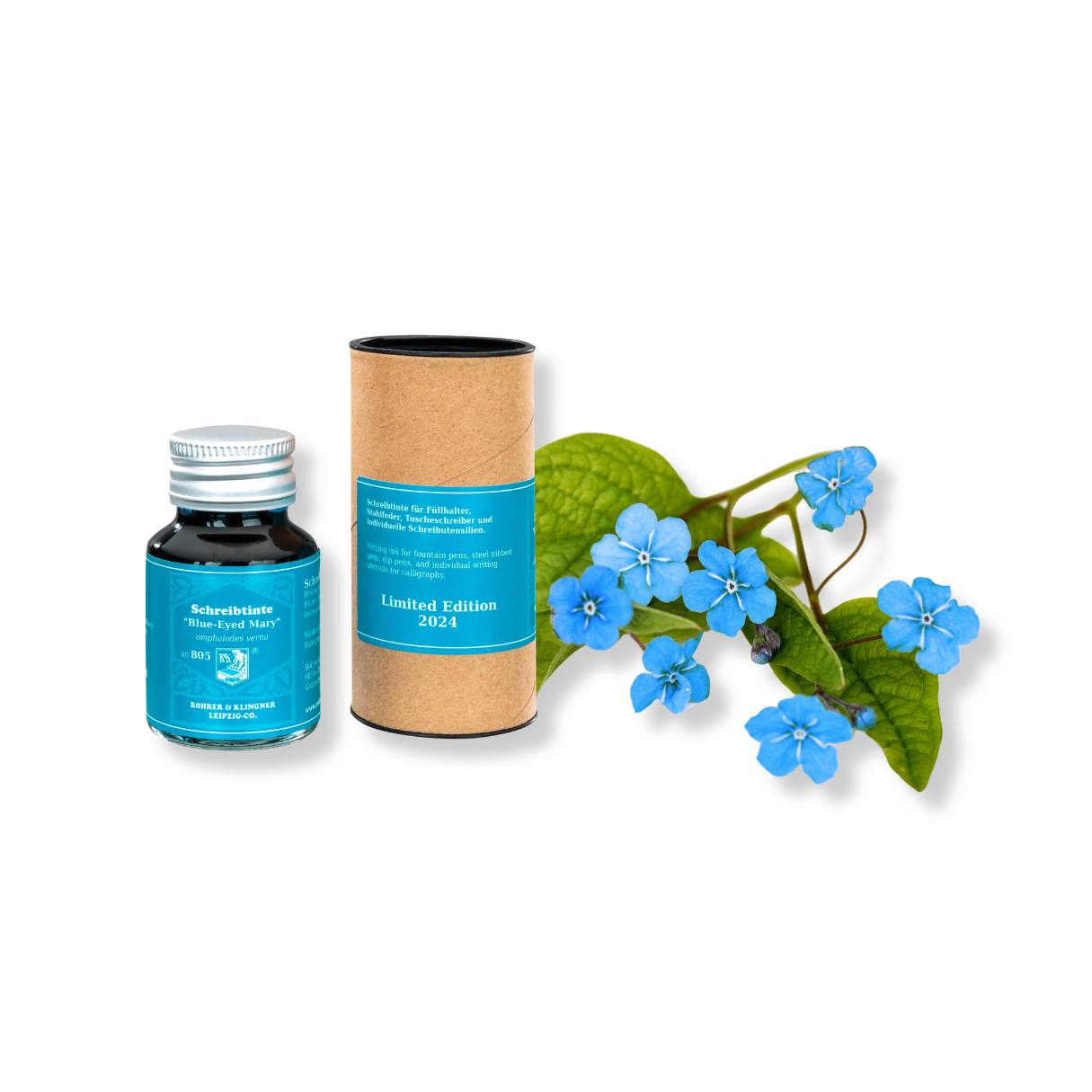 Rohrer & Klingner - Schreibtinte des Jahres 2024 - Blue Eyed Mary