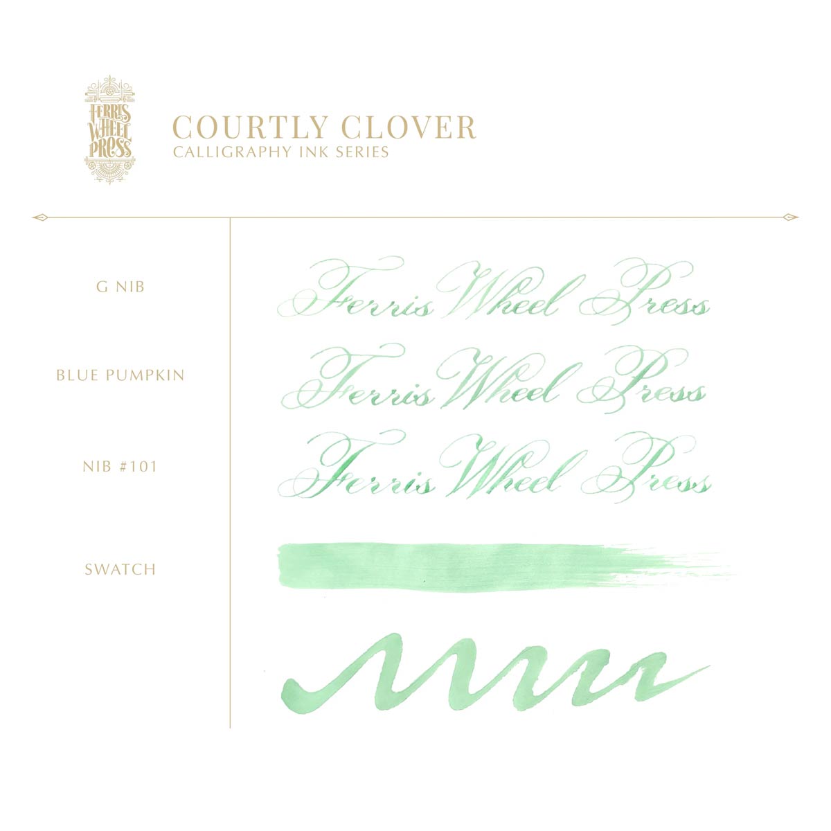 Ferris Wheel Press - Calligraphy Ink - Courtly Clover