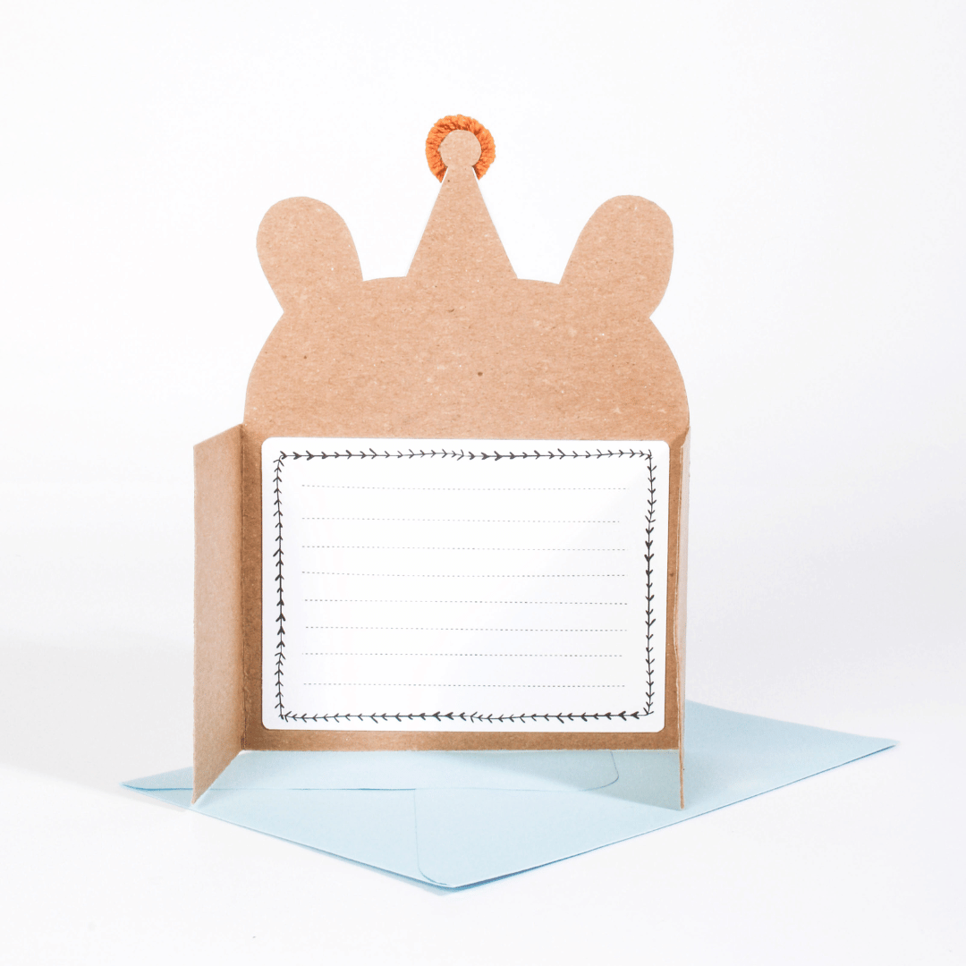 Furry friend card, bear