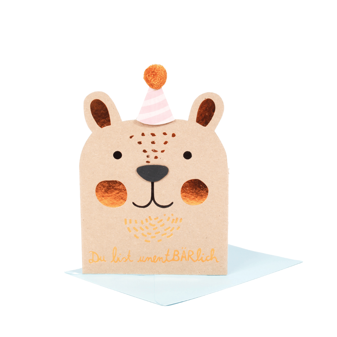 Furry friend card, bear