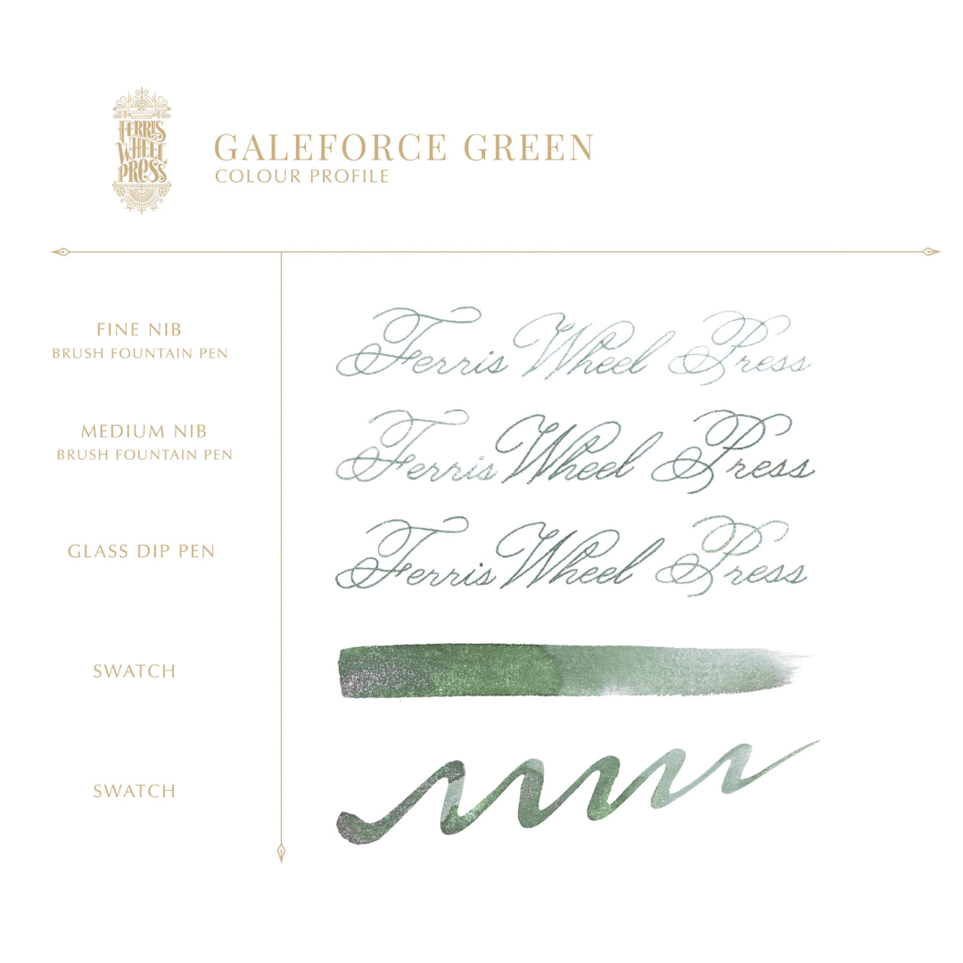 Ferris Wheel Press - Ferritales Ink - Galeforce Green, 10 ml