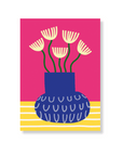 Postkarte Blumenvase Nadelkissen