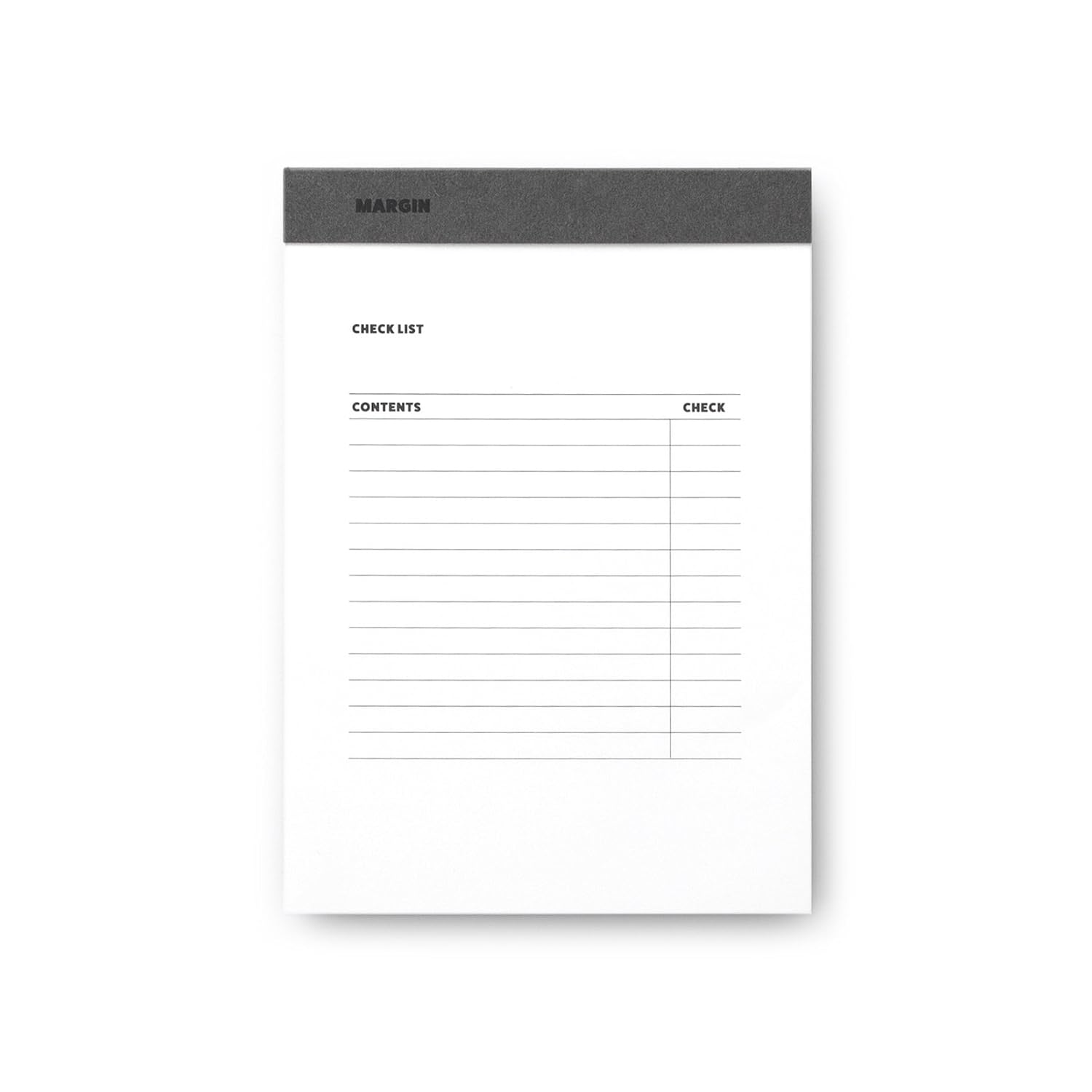 Jstory - Margin Pad Check List