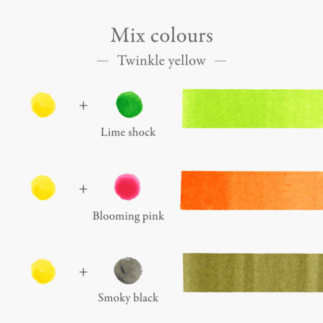 Kakimori Inkstand pigment ink Twinkle Yellow
