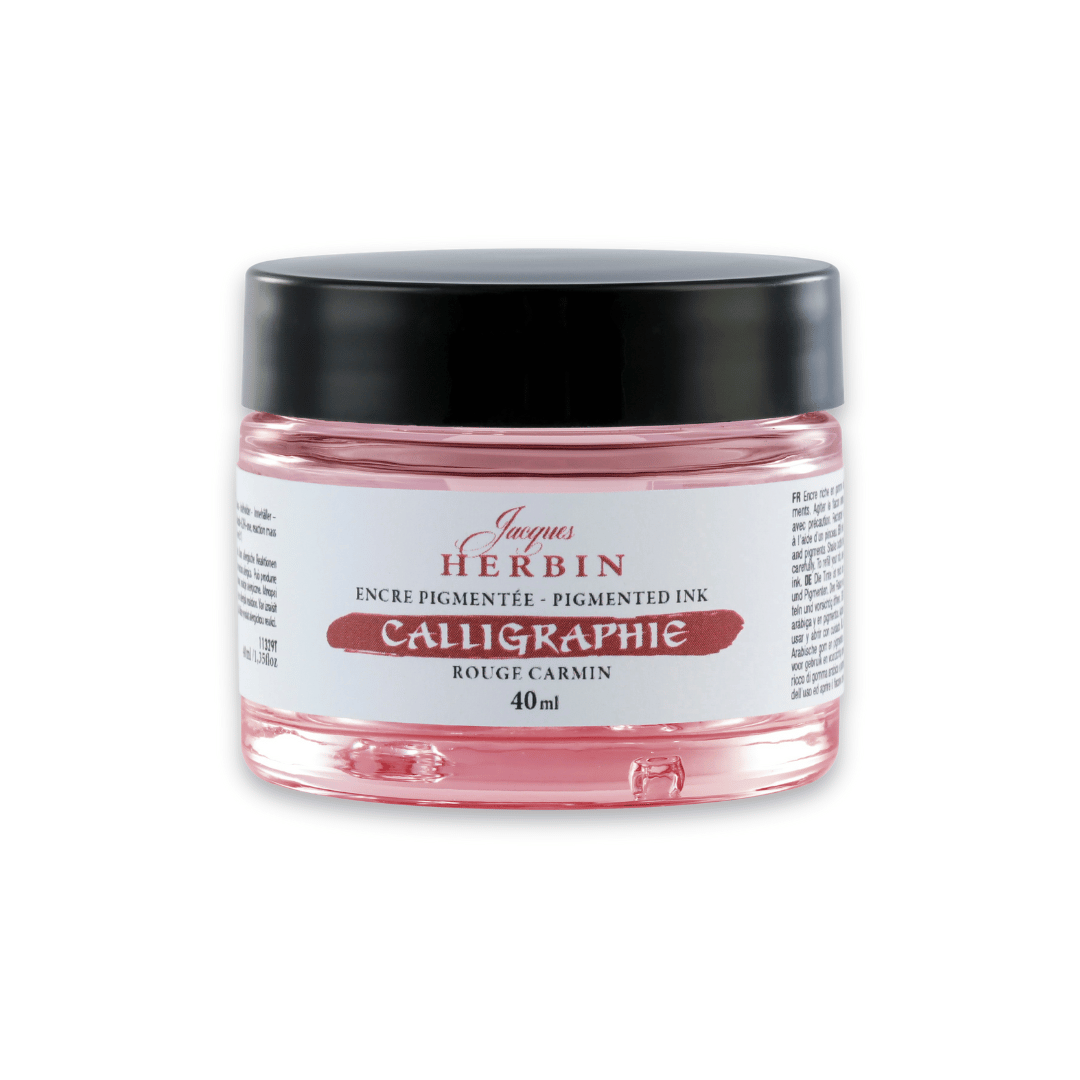 Herbin - Calligraphy ink Rouge carmin (fireplace red), 40 ml
