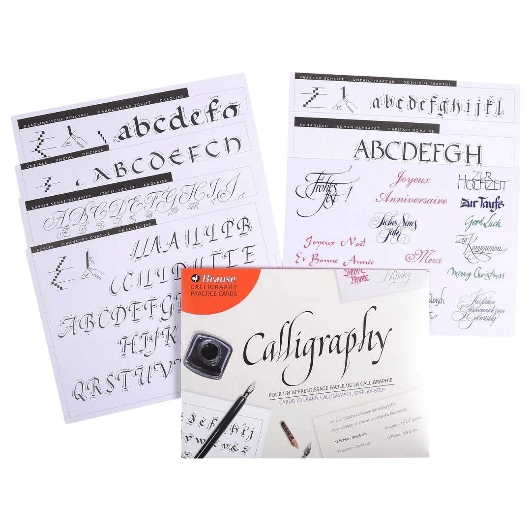 Brause - Learning sheet for calligraphy