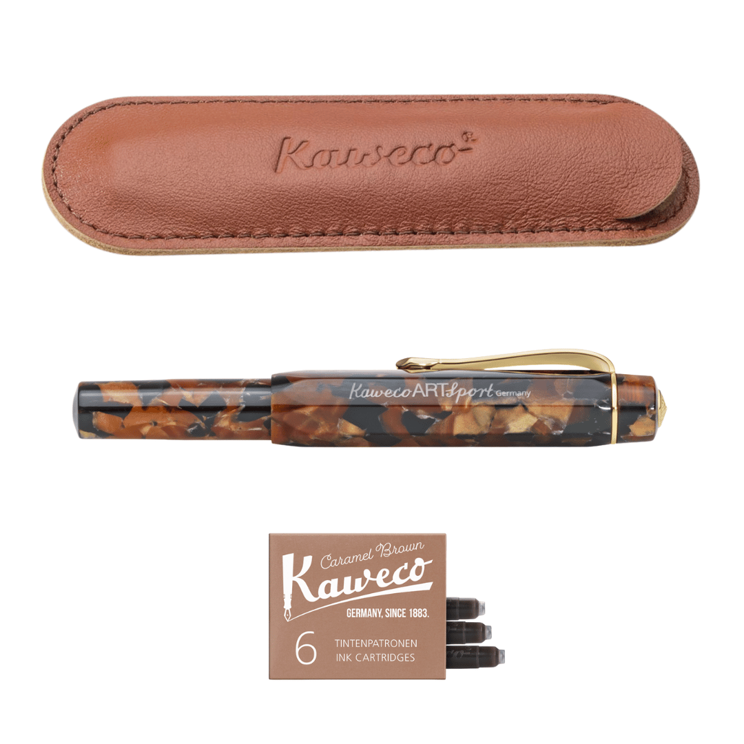 Kaweco ART Sport Füllhalter Hickory Brown Set