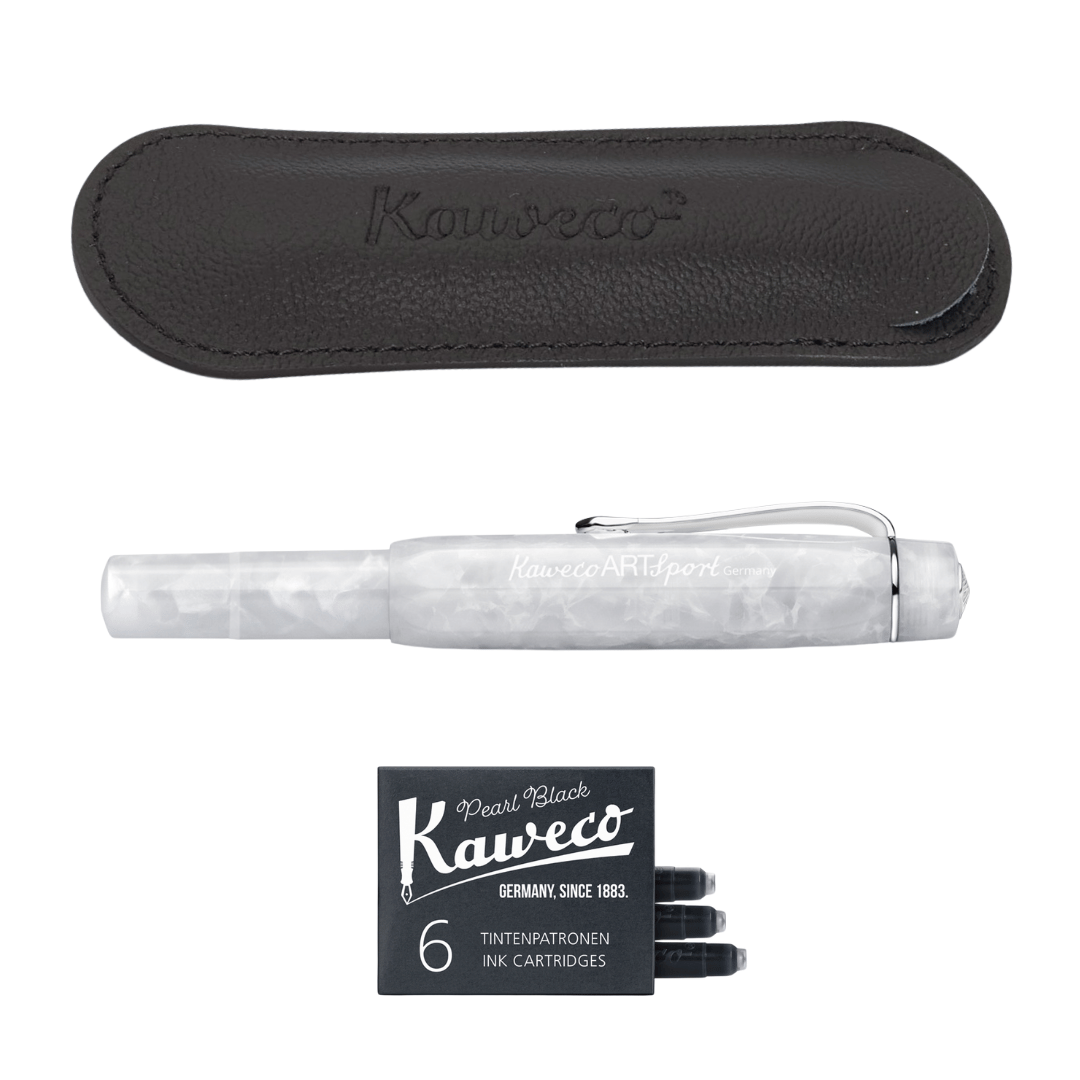 Kaweco ART Sport Füllhalter Mineral White Set