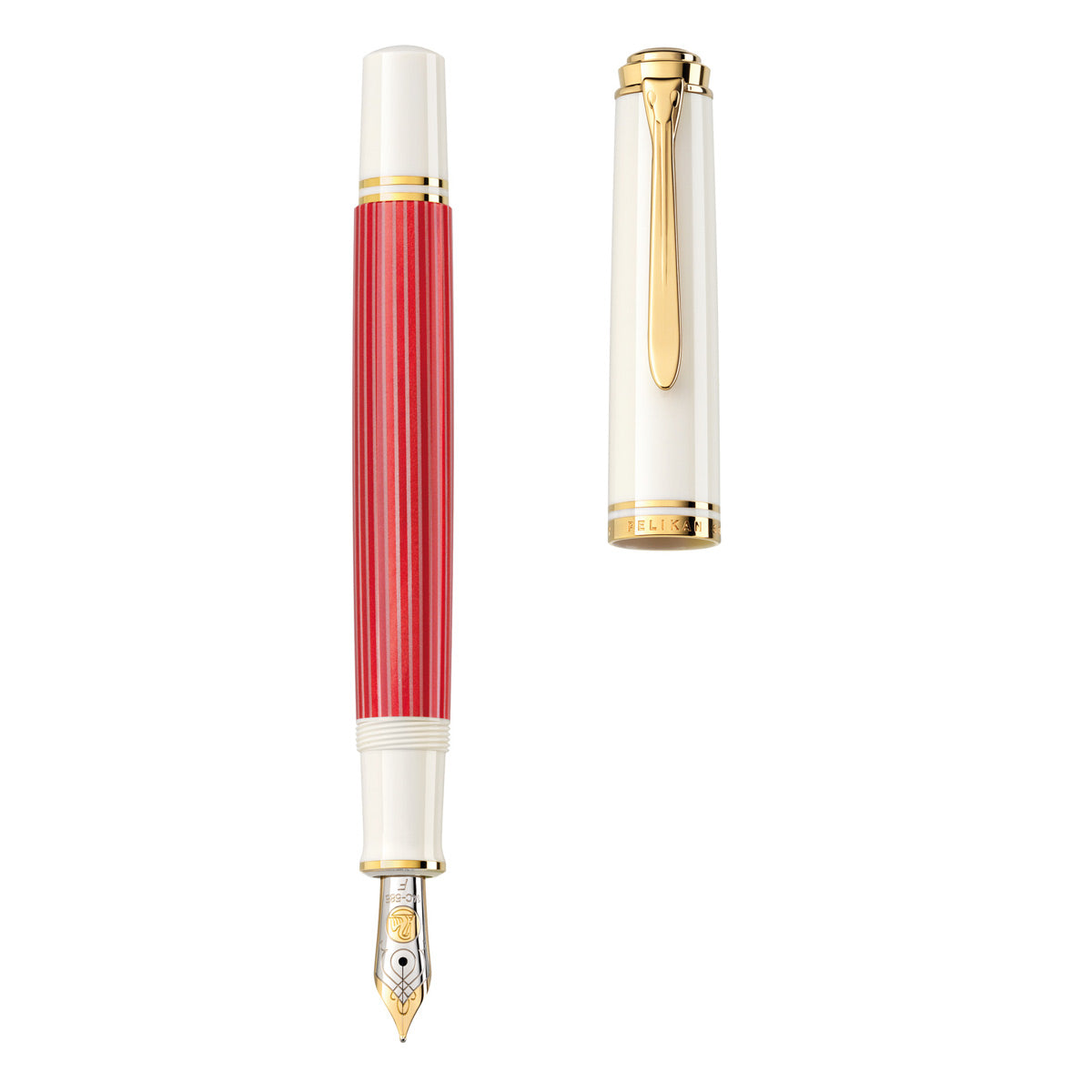 Pelikan Füllhalter Souverän M600 rot-weiß