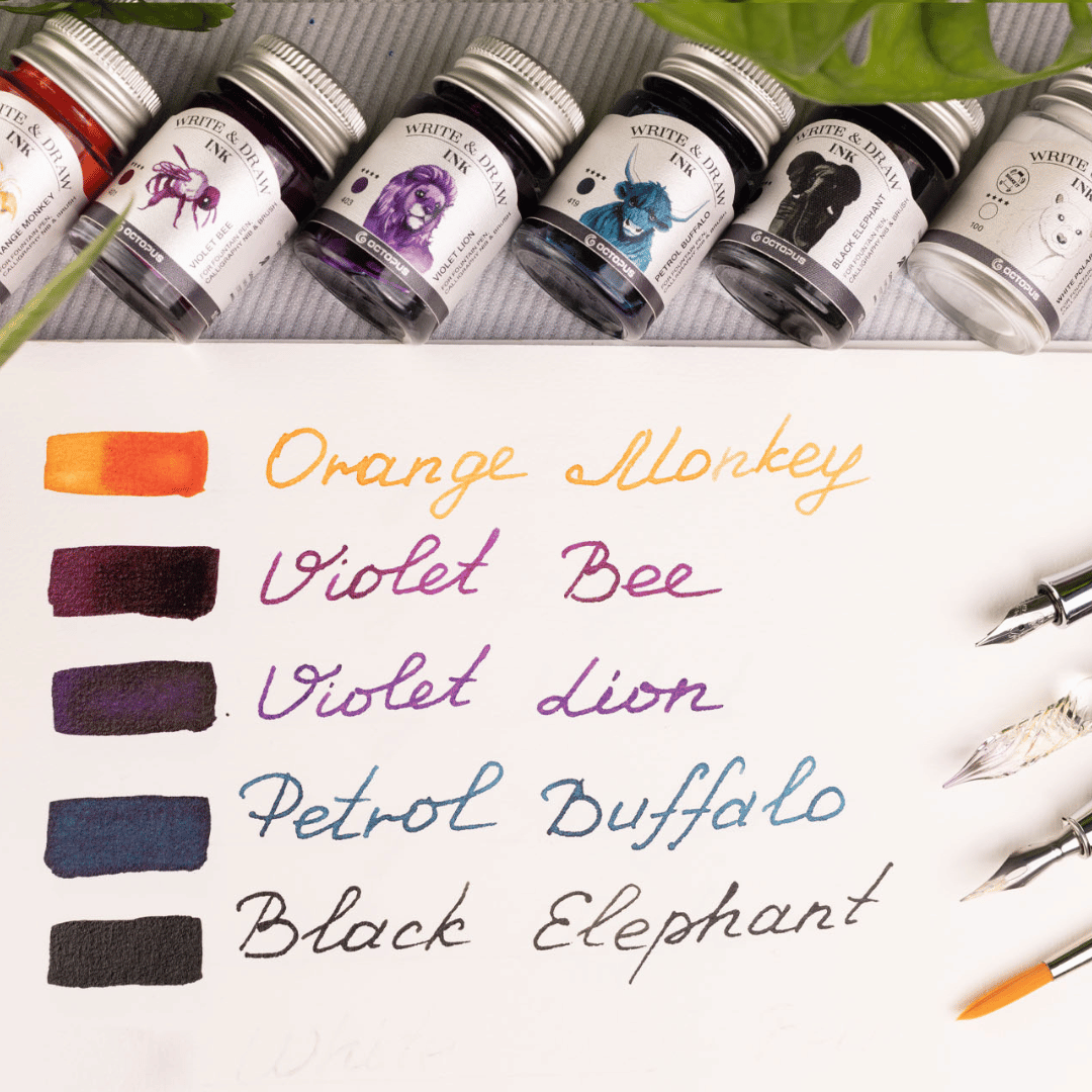 Octopus - Write and Draw - Tintenset Basic Mix