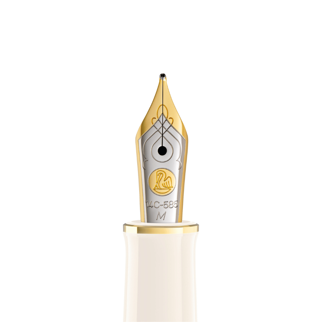 Pelikan M400 Souverän Schildpatt-Weiß Füllhalter