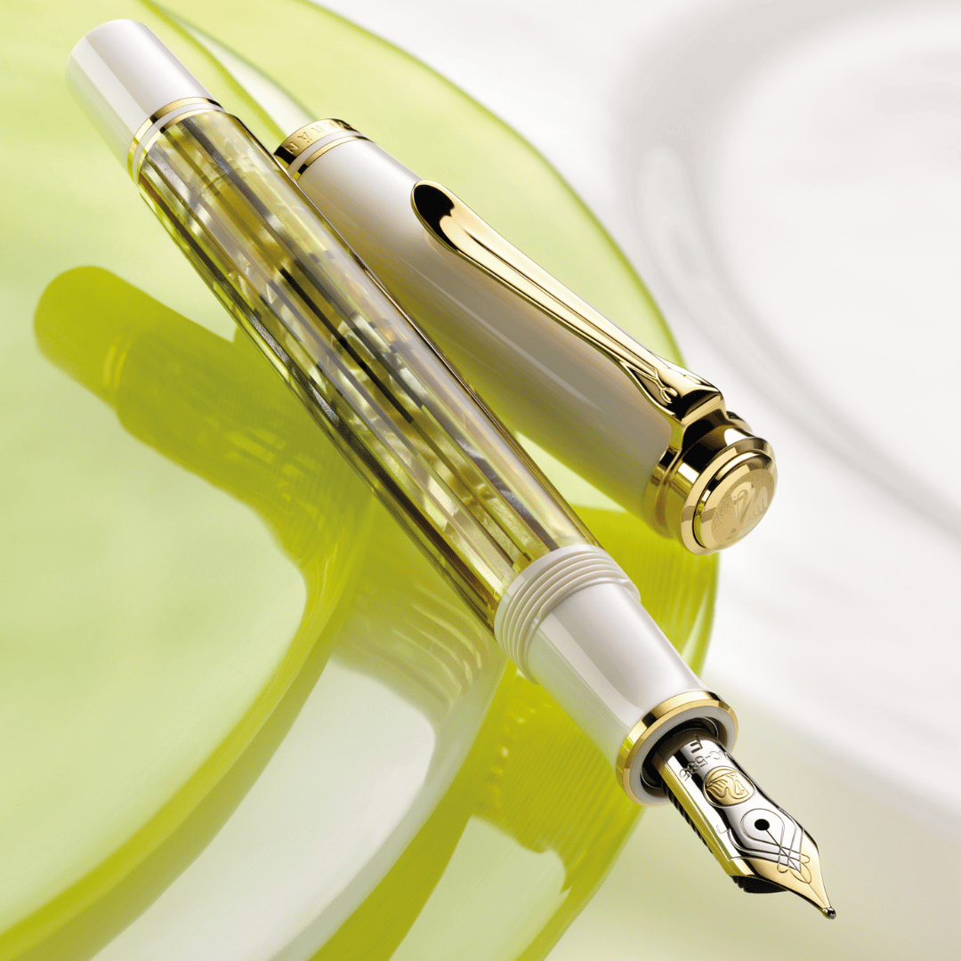 Pelikan M400 Souverän Schildpatt-Weiß Füllhalter