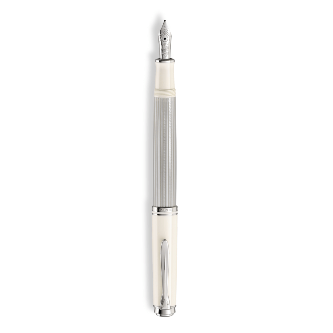 Pelikan M400 Souverän Silber-Weiß Füllhalter