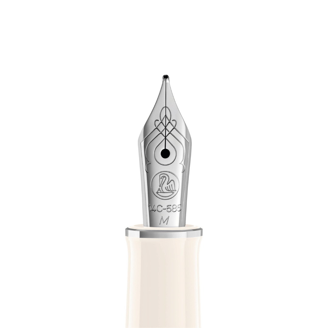 Pelikan M400 Souverän Silber-Weiß Füllhalter