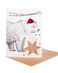 Scarf card, bear