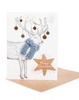 Scarf card, deer