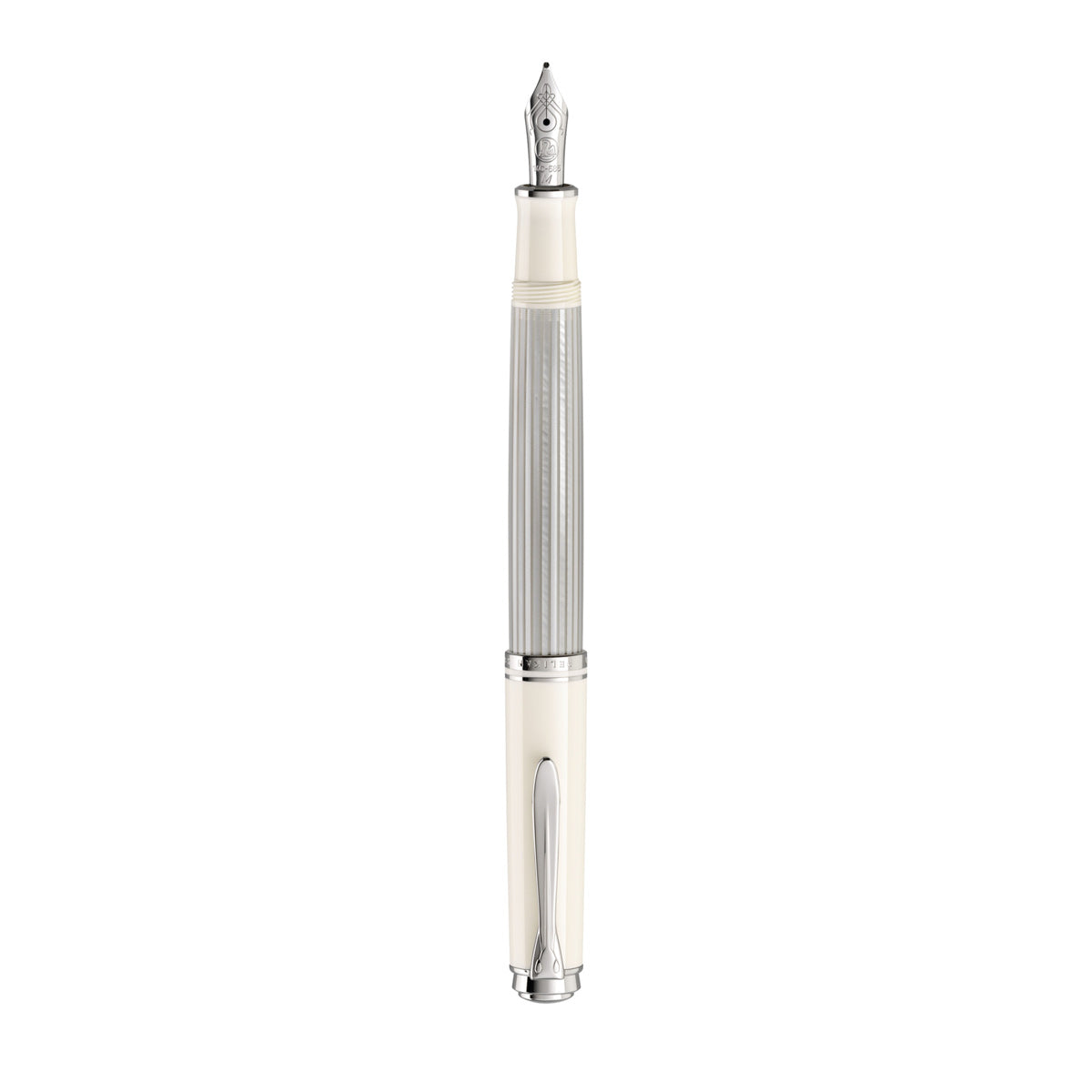 Pelikan Füllhalter Souverän M405 silber-weiß
