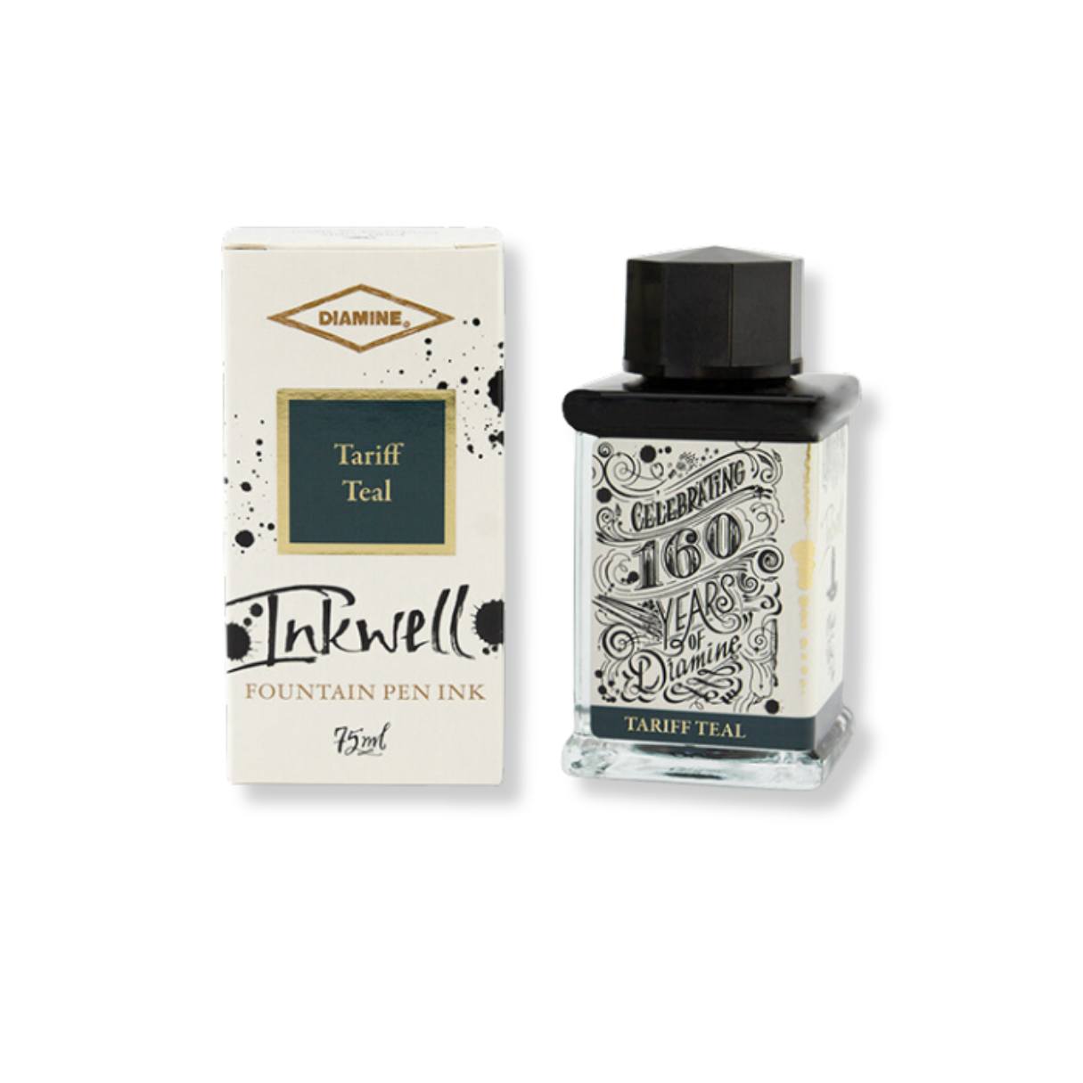 Diamine 160th anniversary ink, Tariff Teal