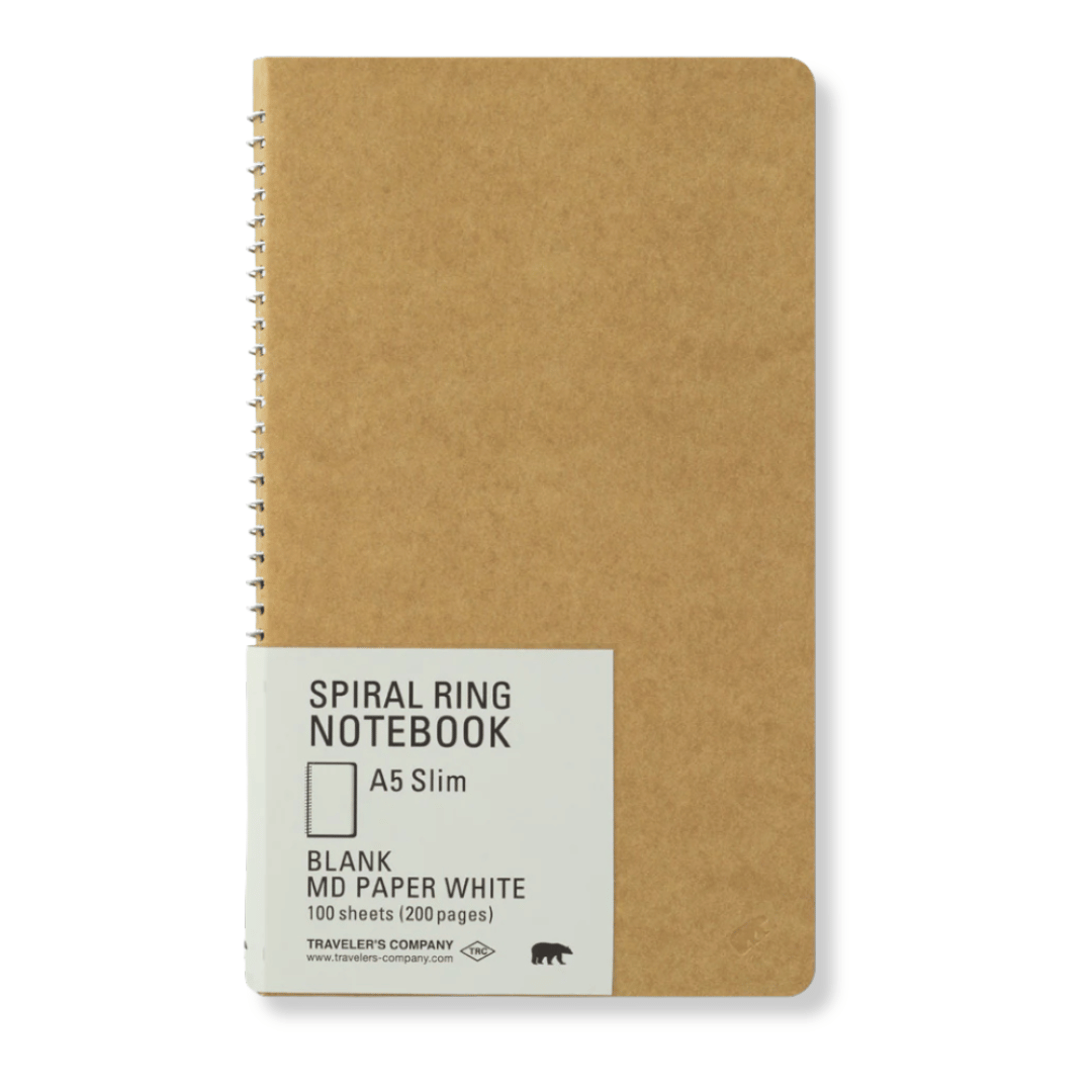 Traveler's Notebook Company - Ringbuch A5 Slim Midori weißes Papier