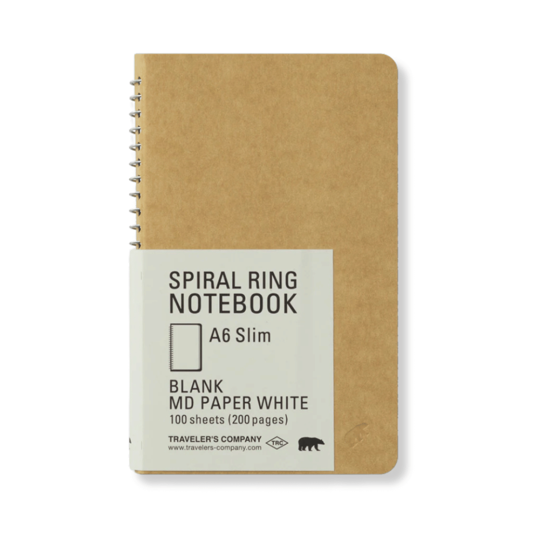 Traveler's Notebook Company - Ringbuch A6 Slim Midori weißes Papier