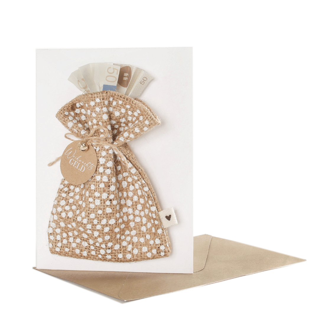 Christmas bag card, Christmas bonus