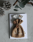 Christmas bag card, Merry Christmas