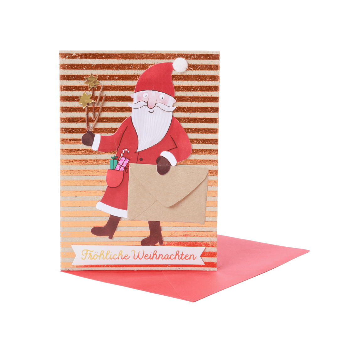 Winter Briefträger Karte, Santa