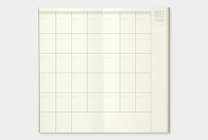Traveler's Notebook Company - Monatsübersicht (017)